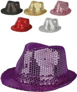 CHAPEAU PAILLETTES FUNK -Ac1402