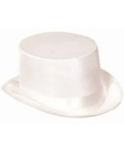 CHAPEAU HAUT DE FORME BLANC -Ac1714