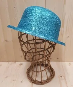 CHAPEAU PAILLETTES BLEU -Ac1812