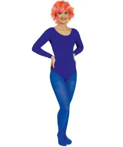 COLLANT BLEU FEMME L - XL -Ax0254