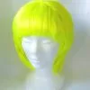 PERRUQUE JAUNE FLUO À PETIT PRIX -P20237