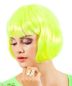 PERRUQUE JAUNE CABARET -P20343