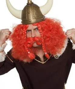 PERRUQUE GAULOIS ROUX -P40276