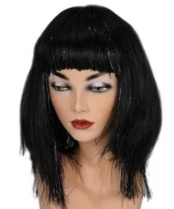 PERRUQUE DISCO NOIRE -P60089