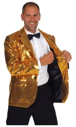 VESTE À PAILLETTES BLEUE -v19711