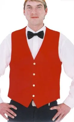 GILET ROUGE GRANDE TAILLE XL XXL -v19899