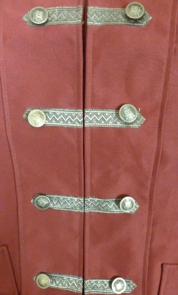 VESTE MARQUIS BORDEAUX GRANDE TAILLE -v19970