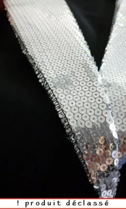 VESTE QUEUE DE PIE FEMME ARGENT -v21063