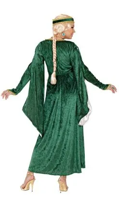 ROBE RENAISSANCE VERTE -v29245