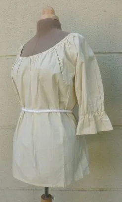 COSTUME BLOUSE BEIGE WESTERN -v29265