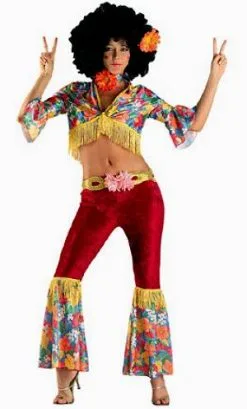 COSTUME HIPPIE POUR FEMME -v29302