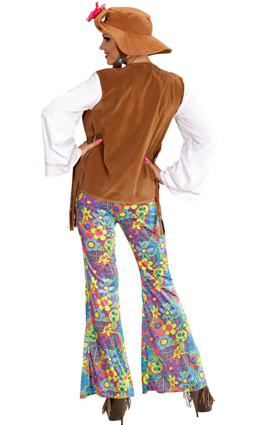 COSTUME DE HIPPIE POUR FEMME -v29314