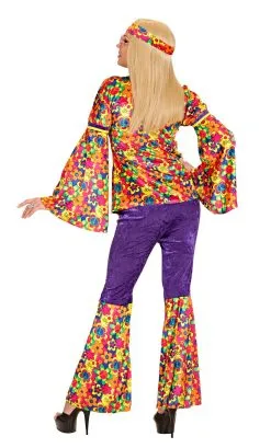 COSTUME DE HIPPIE FEMME -v29639
