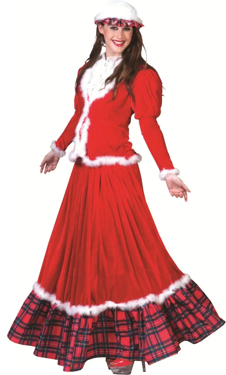 COSTUME MÈRE NOËL TRADITION -v29374 – Image 3