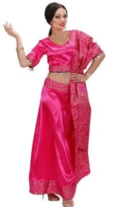 COSTUME BOLLYWOOD SARI ROSE -v29628