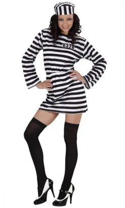 COSTUME DE PRISONNIÈRE PAS CHER -v29688