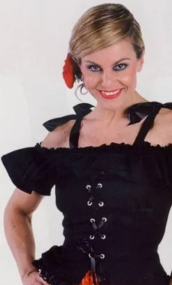 BLOUSE ÉPOQUE NOIRE -v29765