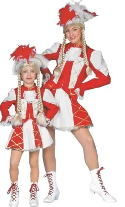 COSTUME MAJORETTE FEMME ROUGE GRANDE TAILLE -v29956
