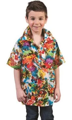 CHEMISE HAWAÏENNE GARÇON -v49320