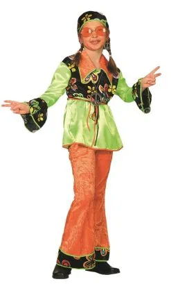 COSTUME DE HIPPY POUR FILLE 6 ANS -v59127