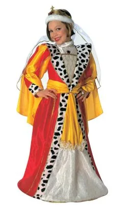 COSTUME DE PRINCESSE OU REINE MÉDIÉVALE FILLE -v59230