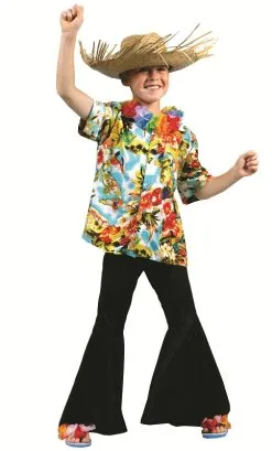 PANTALON HIPPIE NOIR ENFANT -v59278