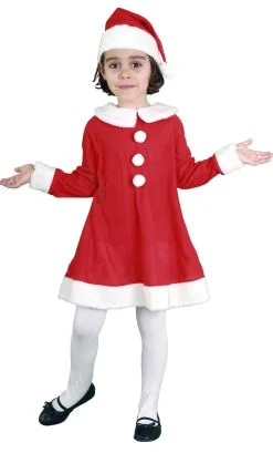 COSTUME MÈRE NOËL FILLE -v59343