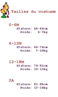 COSTUME BÉBE ÉLÉPHANT ROSE -v69354