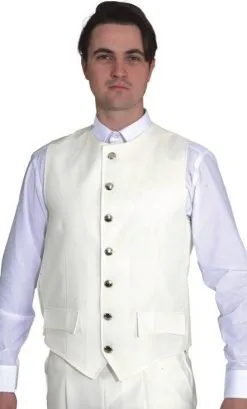 GILET BLANC GRANDE TAILLE -w10031