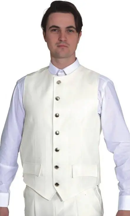 GILET BLANC GRANDE TAILLE -w10031