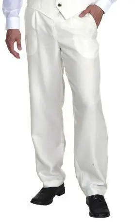PANTALON BLANC POUR HOMME EN GRANDE TAILLE -w10063