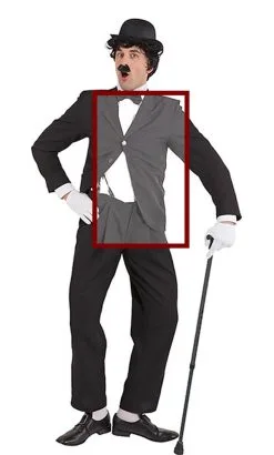COSTUME CHARLOT HOMME -w10112