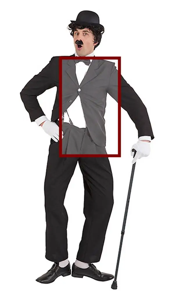 COSTUME DE CHARLOT EN GRANDE TAILLE HOMME -w10113