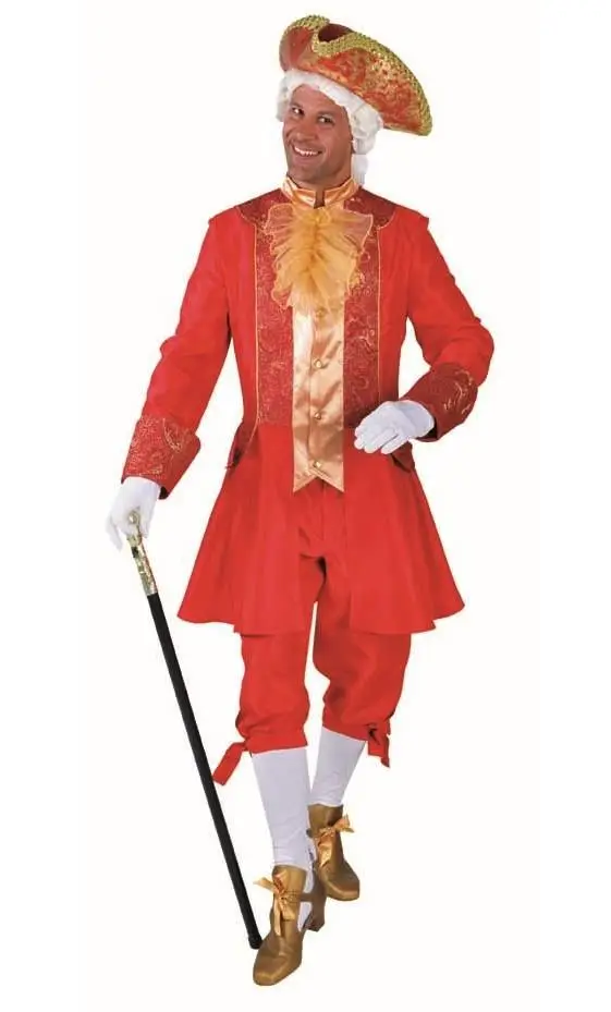 COSTUME MARQUIS ROUGE EN GRANDE TAILLE -w10126 – Image 2