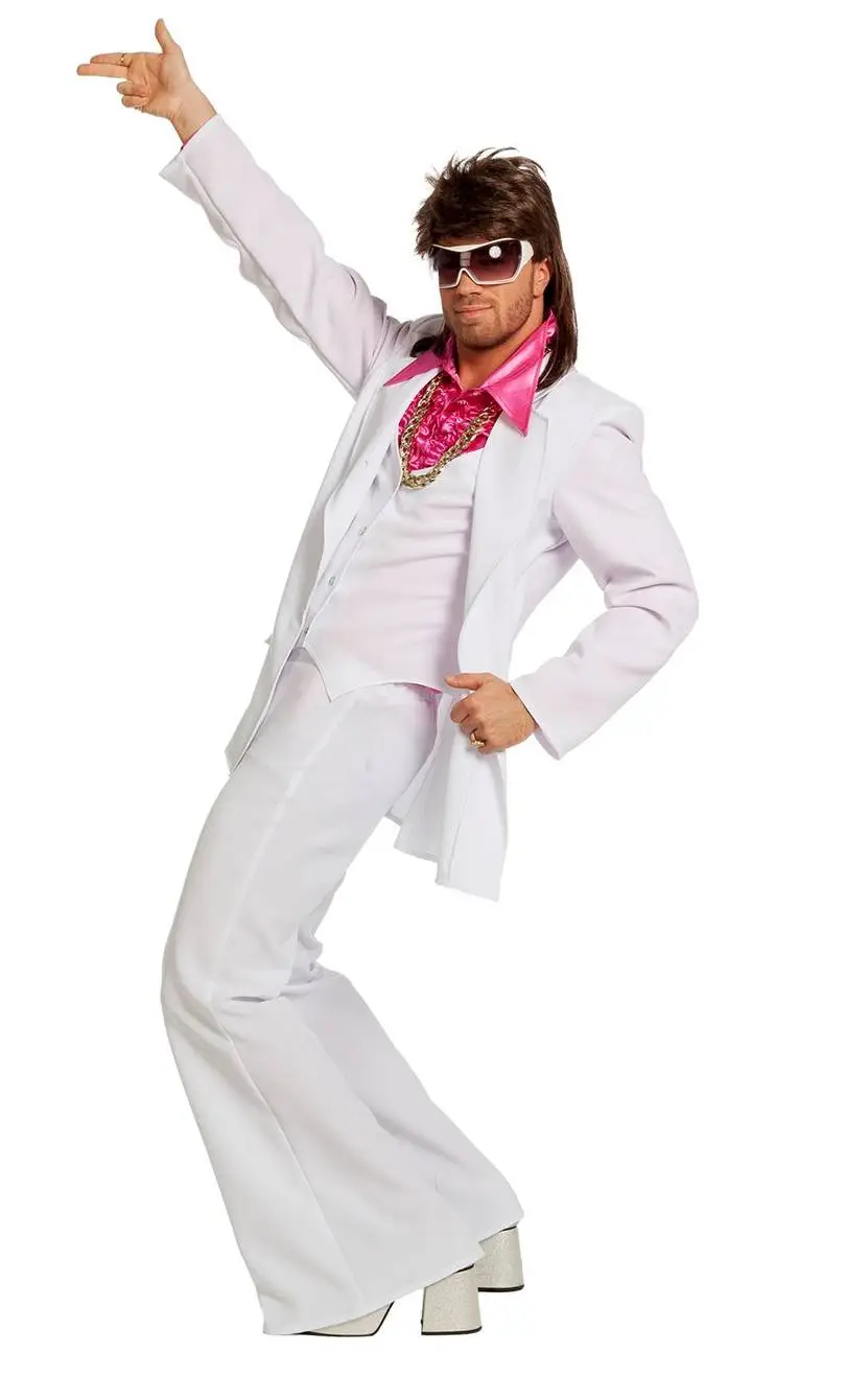 COSTUME DISCO BLANC POUR HOMME -w10134