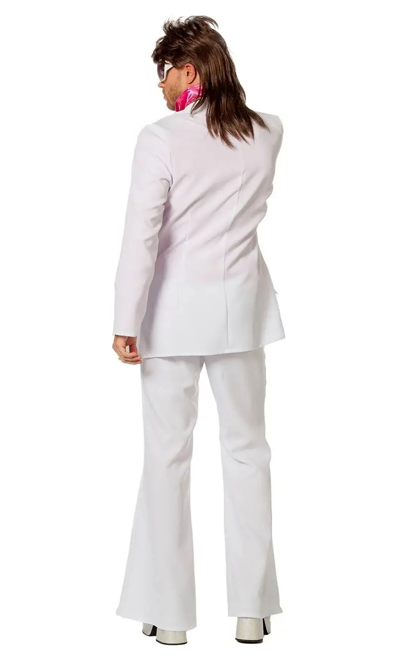 COSTUME DISCO BLANC POUR HOMME -w10134 – Image 2