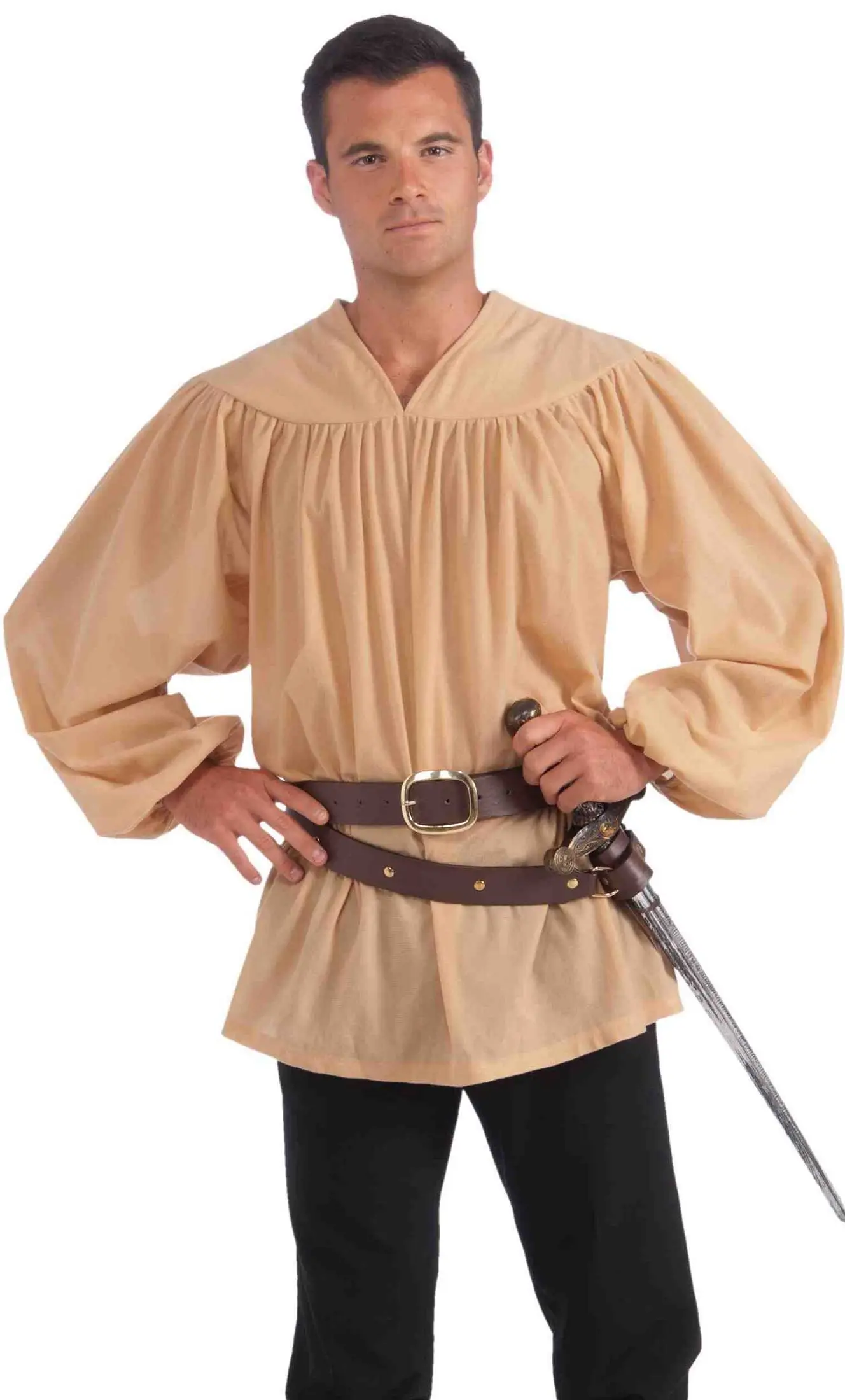 CHEMISE MÉDIÉVALE HOMME XL - XXL -w10196 – Image 3