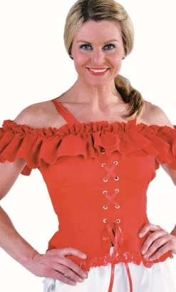 BLOUSE ÉPOQUE ROUGE -w20030