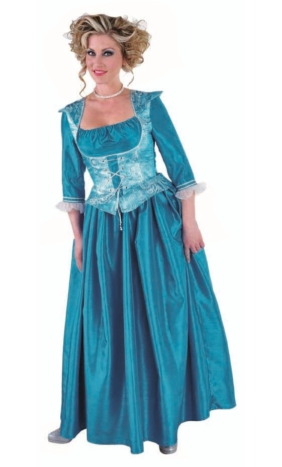 ROBE DE MARQUISE BLEUE GRANDE TAILLE -w20037 – Image 3