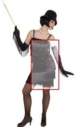 ROBE CHARLESTON FRANGES -w20119