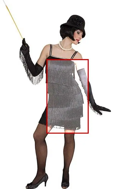 ROBE CHARLESTON FRANGES -w20119