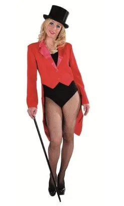 QUEUE DE PIE ROUGE POUR FEMME - GRANDE TAILLE -w20221