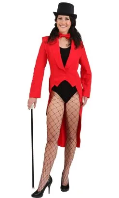 QUEUE DE PIE ROUGE FEMME GRANDE TAILLE -w20254