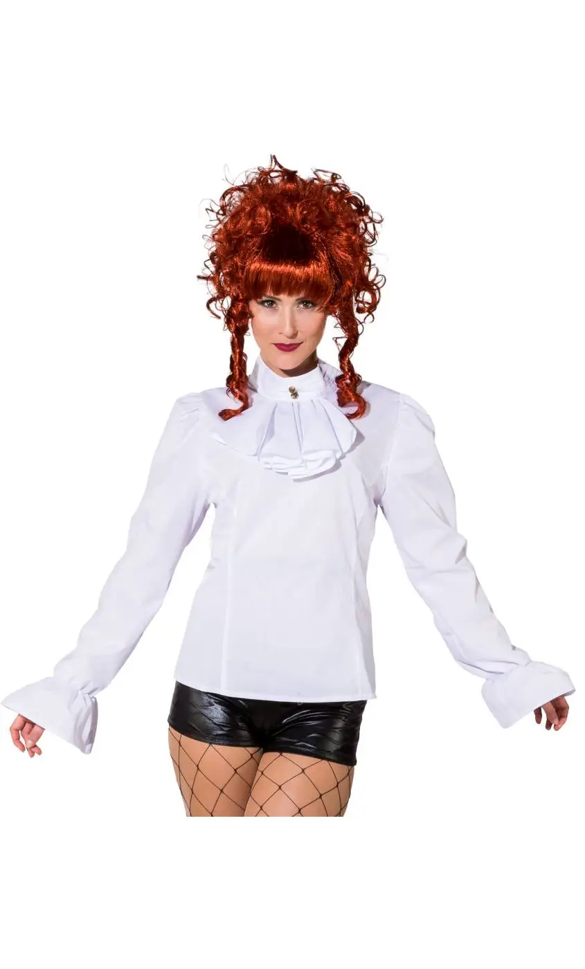 CHEMISE À JABOT FEMME -w20321